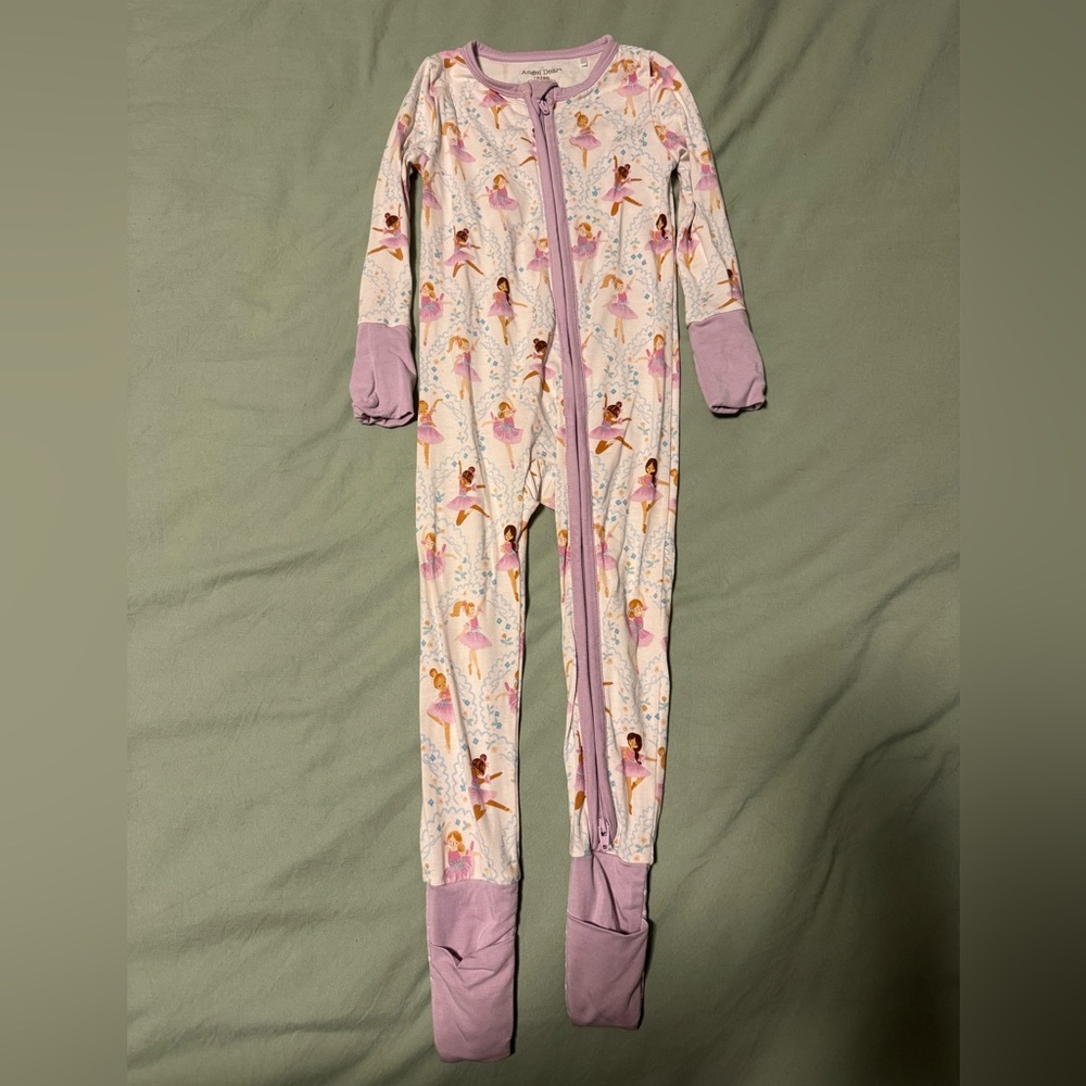 Angel Dear Double Zip Sleeper Pajamas 12-18 Months Ballerina Print